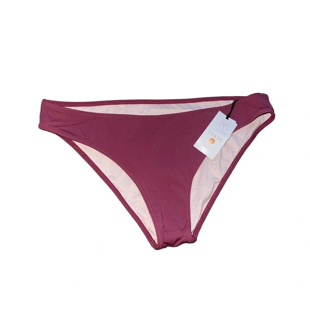 Women's Cheeky Bikini Bottom - Shade & Shore‎ -red - size M